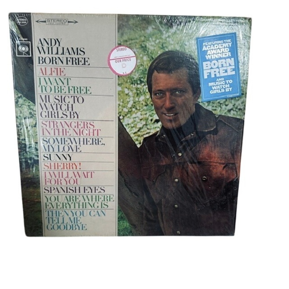 Andy Williams Born‎ Free Vinyl Record LP Columbia CS 9480 Stereo 360 Sound 12"